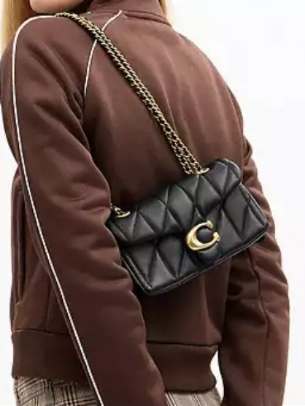 Quilted Initials Snap Flap Mini Crossbody